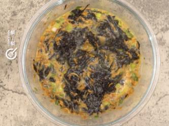 樱花虾紫菜蛋饼 sergestid shrimp seaweed quiche食谱、做法 特色小吃学习资源网